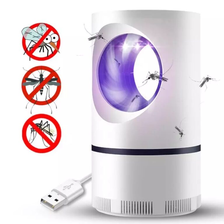 Electric Mosquito Trap Blue Light Mosquito Killer Lamp with USB Power Suction Fan No Zapper Child Safe