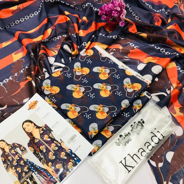 ✨ Khaadi Brand ✨ 3 Piece Digital Printed Lawn Unstitched Suit New Collection 2025 For Women