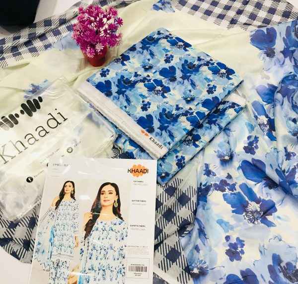 ✨ Khaadi Brand ✨ 3 Piece Digital Printed Lawn Unstitched Suit New Collection 2025 For Women