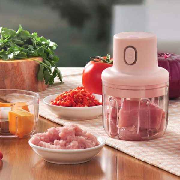 Usb Wireless Electric Garlic Masher Sturdy Press Mincer Vegetable