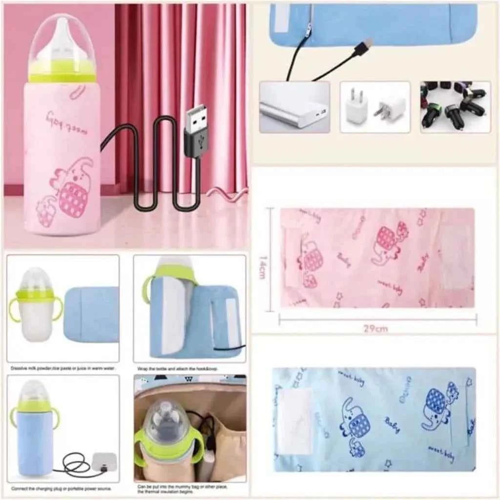 USB Milk Bottle Warmer Heater Multi function Coffee Tea Mug Beverage Warming Bag Feeder Warmer