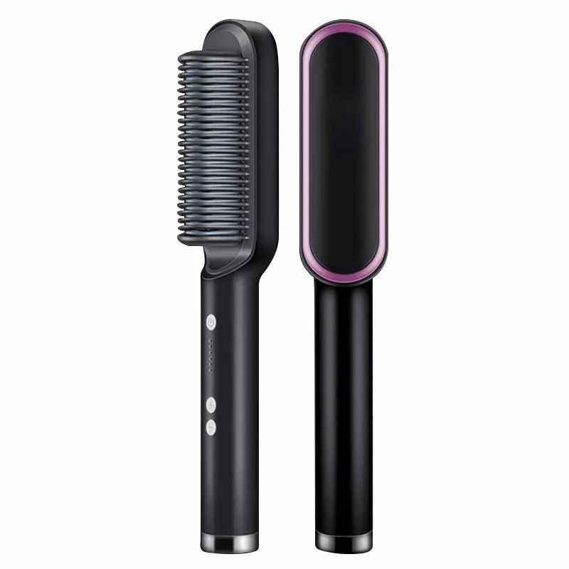 Electric Professional Hair Straightening Brush (random Color)
