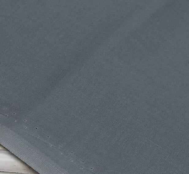 Men's Unstitched Cotton Suit - Grey Plain Design - 1 Pcs