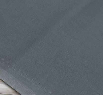 Men's Unstitched Cotton Suit - Grey Plain Design - 1 Pcs