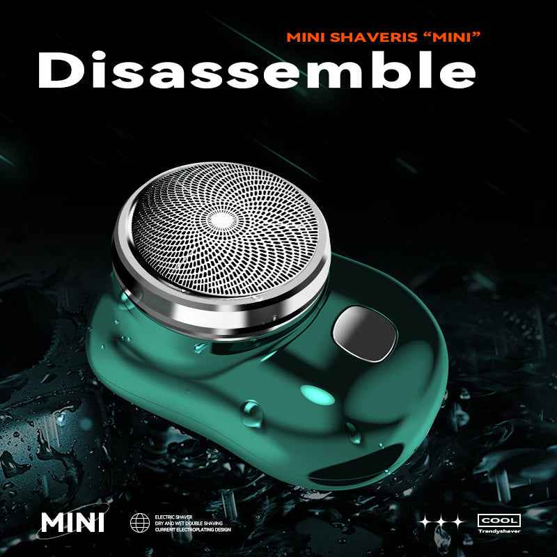 Mini Shaver 3 Blades Portable Electric Shaver Type-c Fast Charging Pocket Razor Beard Trimmer Shaving Machine