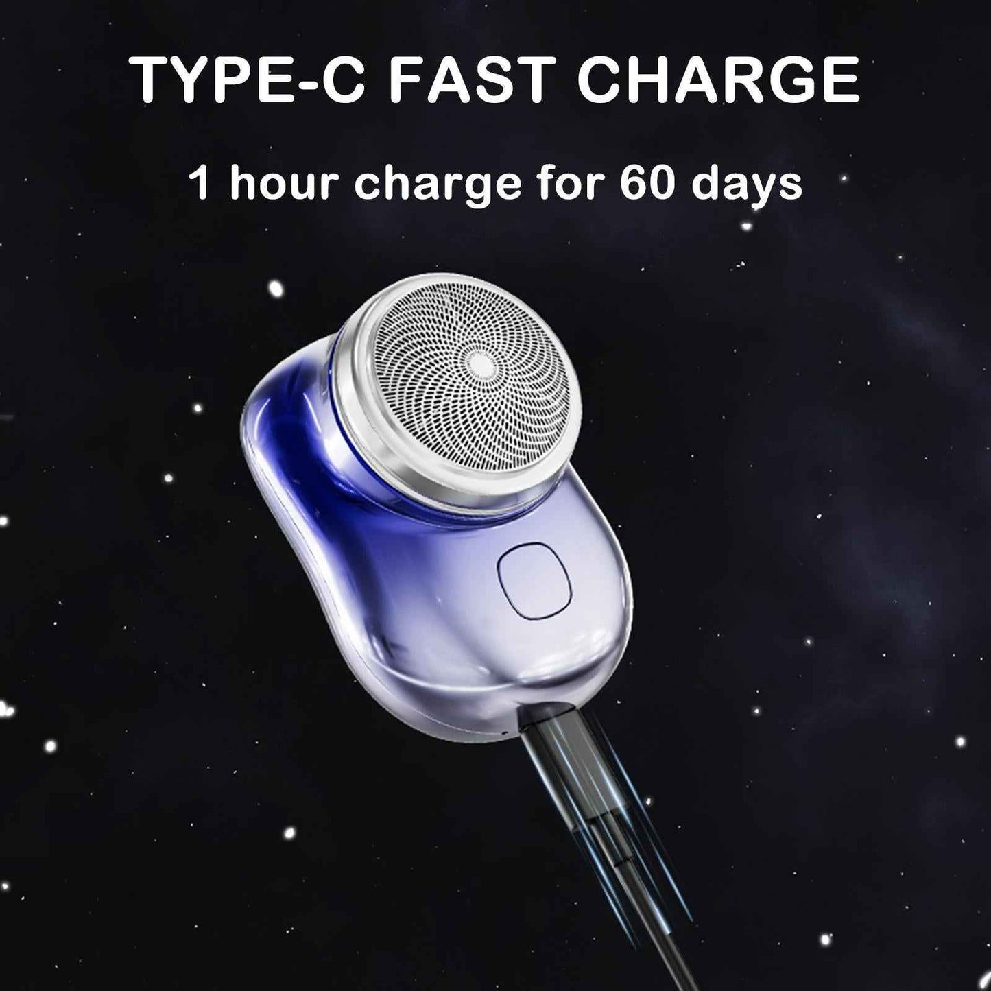 Mini Shaver 3 Blades Portable Electric Shaver Type-c Fast Charging Pocket Razor Beard Trimmer Shaving Machine