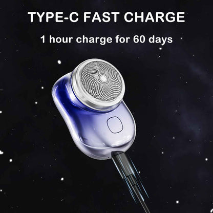 Mini Shaver 3 Blades Portable Electric Shaver Type-c Fast Charging Pocket Razor Beard Trimmer Shaving Machine
