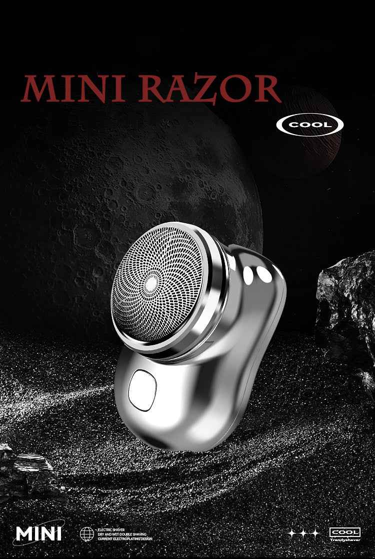 Mini Shaver 3 Blades Portable Electric Shaver Type-c Fast Charging Pocket Razor Beard Trimmer Shaving Machine