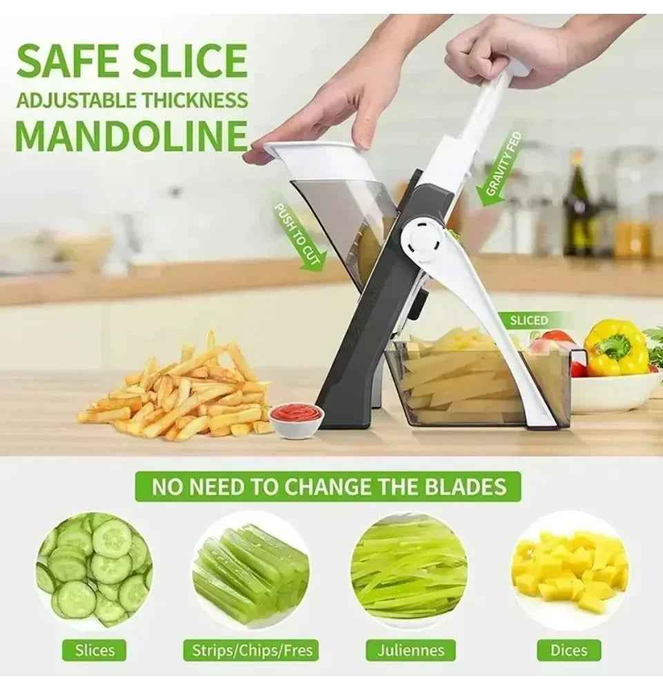 Mandoline Vegetable Cutter Chopper Adjustable Multi-function Vertical Vegetable Cutter