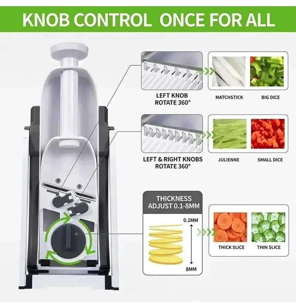Mandoline Vegetable Cutter Chopper Adjustable Multi-function Vertical Vegetable Cutter