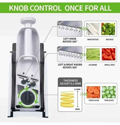 Mandoline Vegetable Cutter Chopper Adjustable Multi-function Vertical Vegetable Cutter