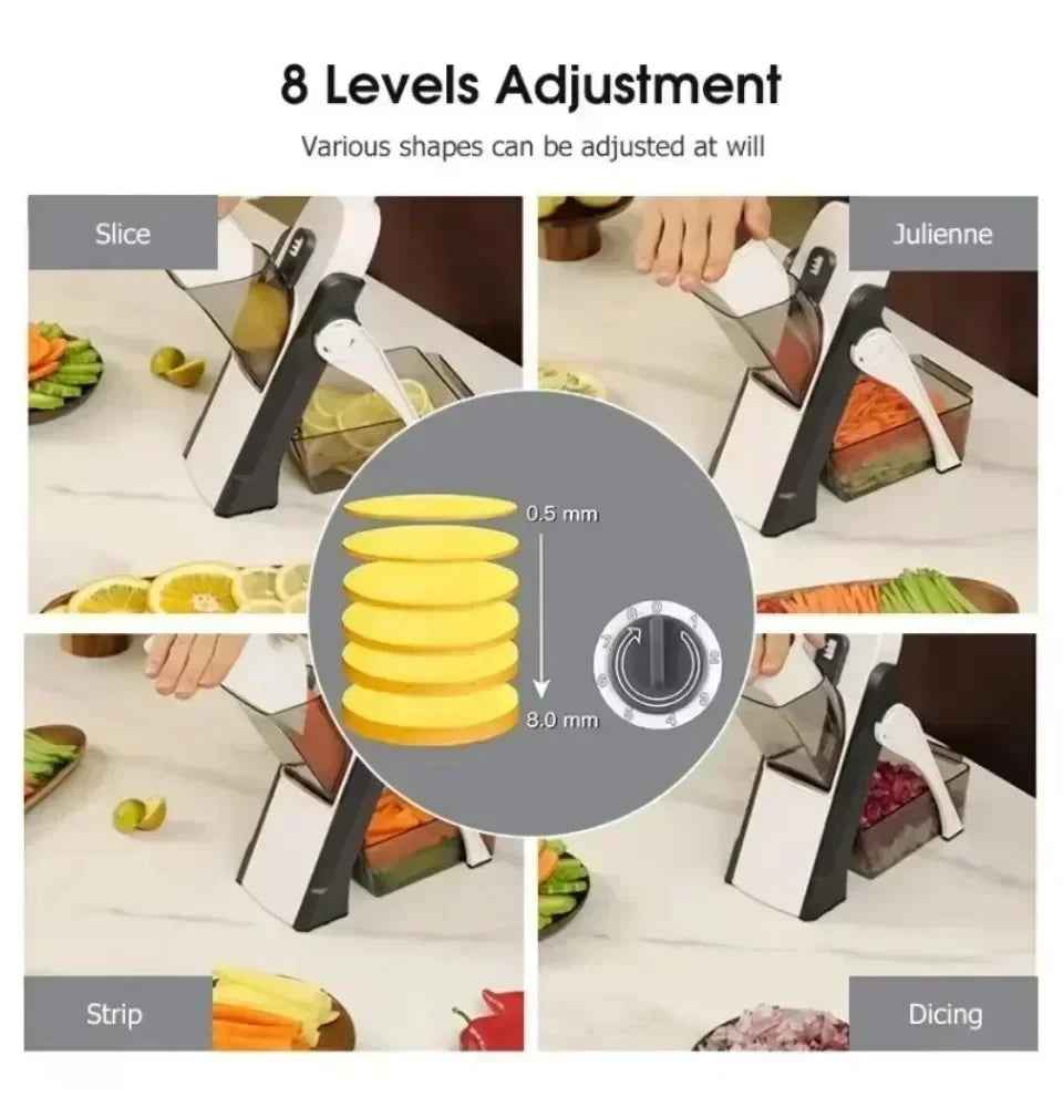 Mandoline Vegetable Cutter Chopper Adjustable Multi-function Vertical Vegetable Cutter