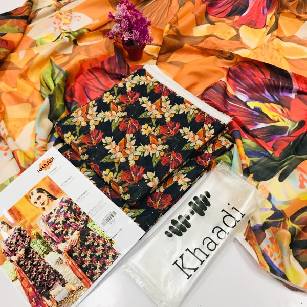 ✨ Khaadi Brand ✨ 3 Piece Digital Printed Lawn Unstitched Suit New Collection 2025 For Women