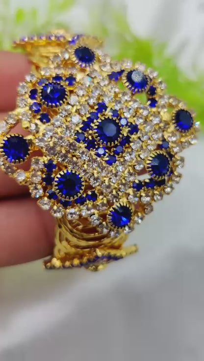 Imported Elegant Crystal Studded Bracelet | Regal Crystal Bracelet | Adjustable Bracelet – Best Quality Artificial Bracelet For Girls & Women