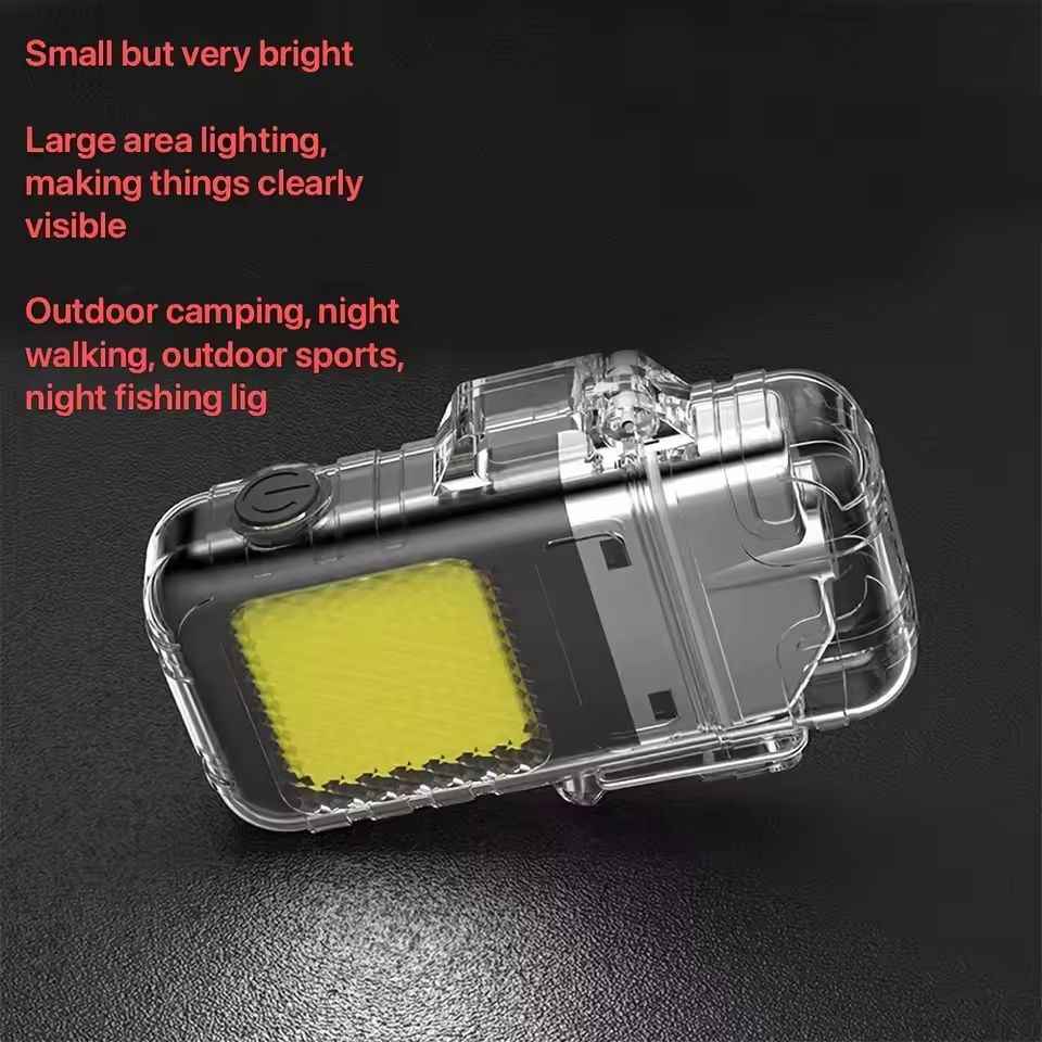 Rechargeable Electronic Lighter with LED Flashlight for Camping and Outdoors
