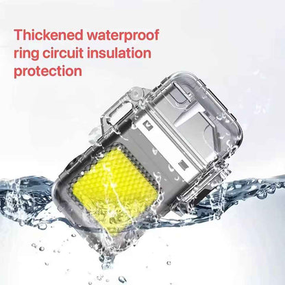 Rechargeable Electronic Lighter with LED Flashlight for Camping and Outdoors