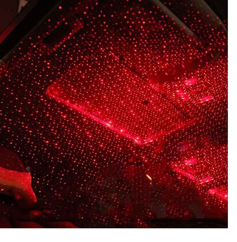 Romantic Car Roof Star Projector LED Galaxy Lamp USB Adjustable Interior Light