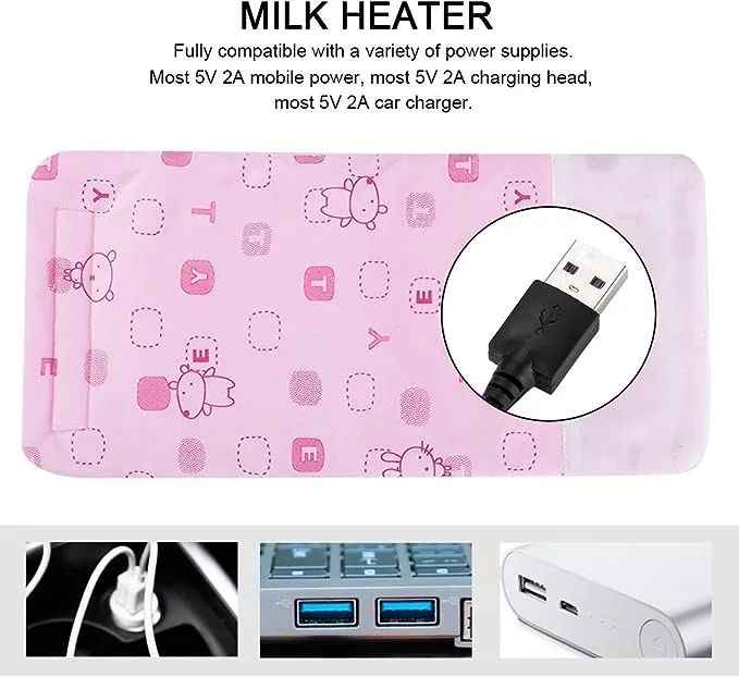 USB Milk Bottle Warmer Heater Multi function Coffee Tea Mug Beverage Warming Bag Feeder Warmer
